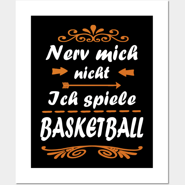 Basketball Mannschaft Team Geschenk Mädchen Frauen Wall Art by FindYourFavouriteDesign